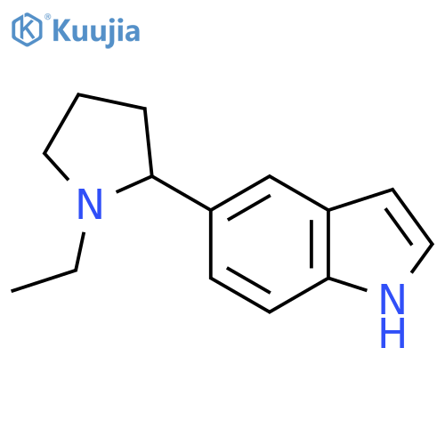 5-(1-Ethylpyrrolidin-2-yl)-1H-indole structure