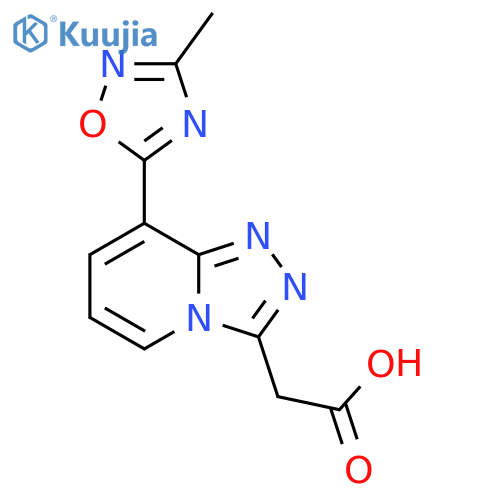 [8-(3-Methyl-[1,2,4]oxadiazol-5-yl)-[1,2,4]triazolo[4,3-a]pyridin-3-yl]-acetic acid structure