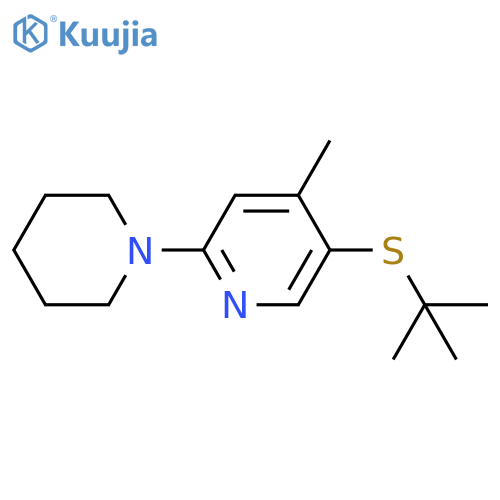 5-tert-Butylsulfanyl-4-methyl-3,4,5,6-tetrahydro-2H-[1,2]bipyridinyl structure