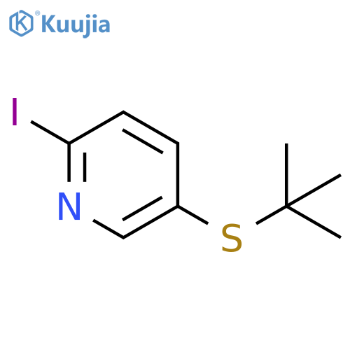 5-tert-Butylsulfanyl-2-iodo-pyridine structure