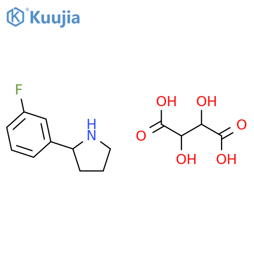 (S)-2-(3-Fluorophenyl)pyrrolidine D-Tartrate structure