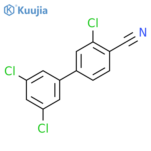 2-chloro-4-(3,5-dichlorophenyl)benzonitrile structure