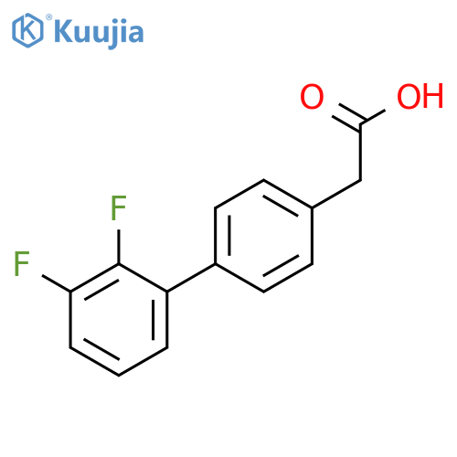 4-(2,3-Difluorophenyl)phenylacetic acid structure
