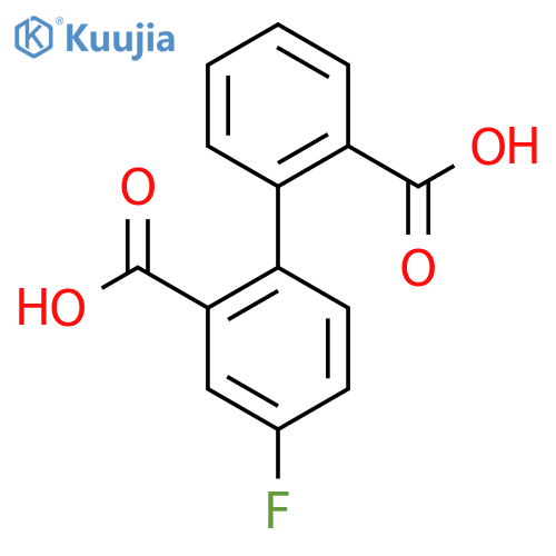 2-(2-Carboxyphenyl)-5-fluorobenzoic acid structure