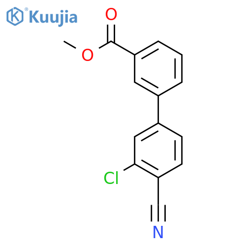 Methyl 3-(3-chloro-4-cyanophenyl)benzoate structure