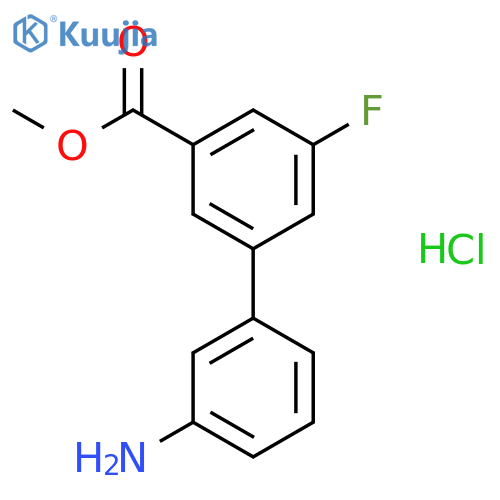 Methyl 3-(3-aminophenyl)-5-fluorobenzoate hydrochloride structure