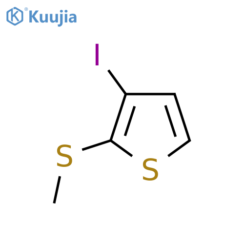 Thiophene, 3-iodo-2-(methylthio)- structure