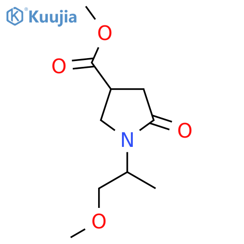Methyl 1-(2-Methoxy-1-methylethyl)-5-oxopyrrolidine-3-carboxylate structure