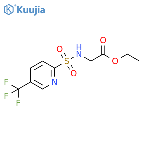 (5-Trifluoromethyl-pyridine-2-sulphonylamino)-acetic acid ethyl ester structure