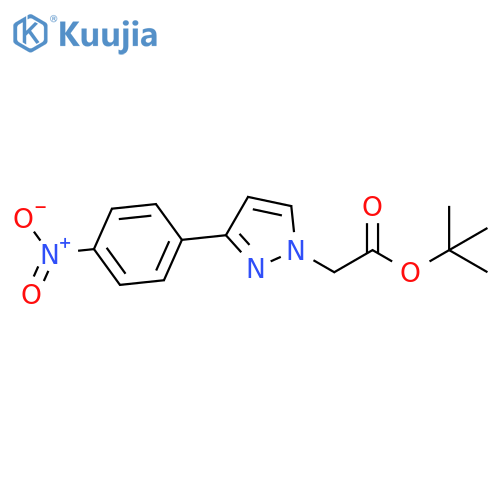 [3-(4-Nitro-phenyl)-pyrazol-1-yl]-acetic acid tert-butyl ester structure