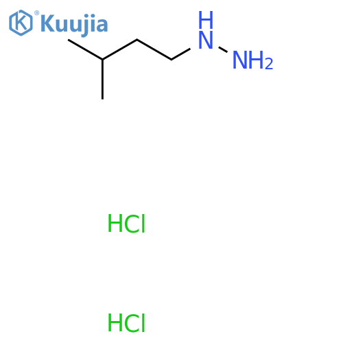 (3-Methylbutyl)hydrazine dihydrochloride structure
