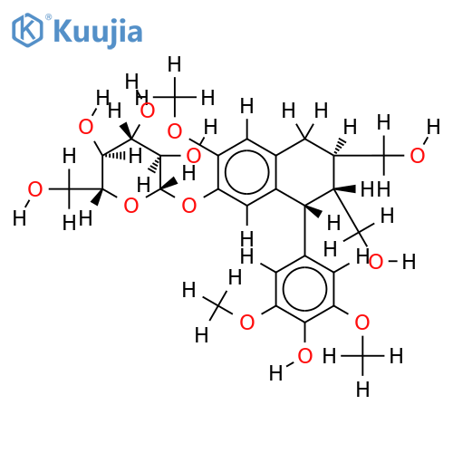 5-methoxy-(+)-isolariciresinol-4'-O-beta-D-glucopyranoside structure