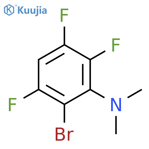 Benzenamine, 2-bromo-3,5,6-trifluoro-N,N-dimethyl- structure