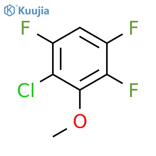 Benzene, 2-chloro-1,4,5-trifluoro-3-methoxy- structure