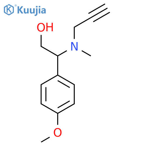 2-(4-methoxyphenyl)-2-methyl(prop-2-yn-1-yl)aminoethan-1-ol structure