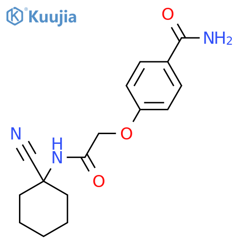 4-{[(1-Cyanocyclohexyl)carbamoyl]methoxy}benzamide structure