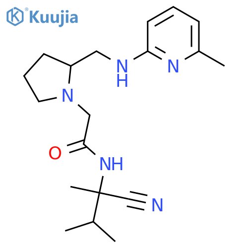 N-(1-cyano-1,2-dimethylpropyl)-2-(2-{[(6-methylpyridin-2-yl)amino]methyl}pyrrolidin-1-yl)acetamide structure