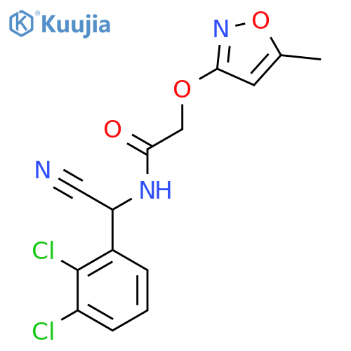 N-[cyano(2,3-dichlorophenyl)methyl]-2-[(5-methyl-1,2-oxazol-3-yl)oxy]acetamide structure
