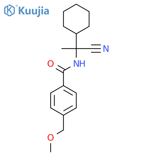 N-(1-cyano-1-cyclohexylethyl)-4-(methoxymethyl)benzamide structure