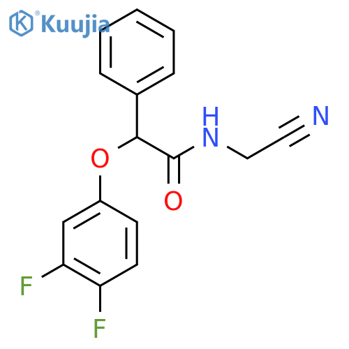 N-(cyanomethyl)-2-(3,4-difluorophenoxy)-2-phenylacetamide structure