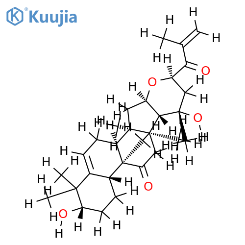 (3S,8S,9R,10R,13R,14S,16R,17R,21S,23R)-16,23-epoxy-3,20-dihydroxycucurbit-5,25(27)-diene-11,24-dione structure