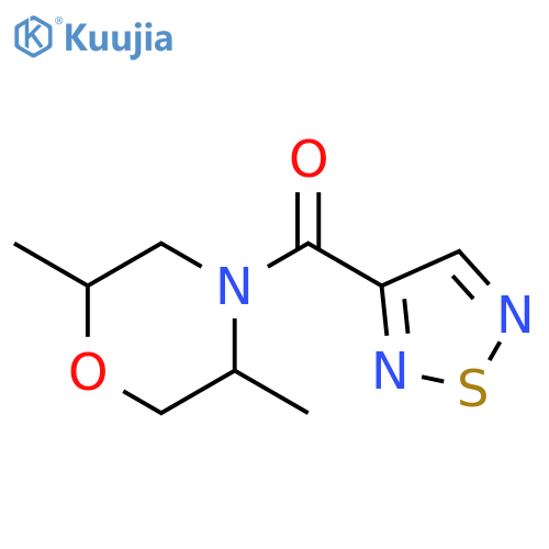 2,5-dimethyl-4-(1,2,5-thiadiazole-3-carbonyl)morp
holine structure