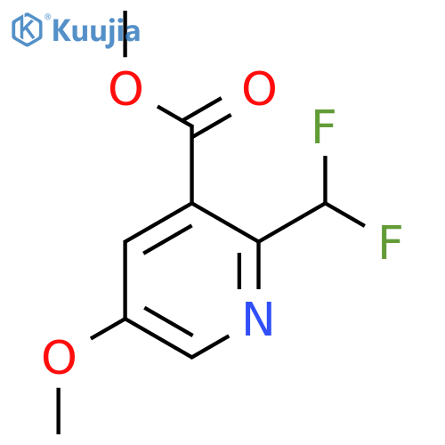 Methyl 2-(difluoromethyl)-5-methoxypyridine-3-carboxylate structure