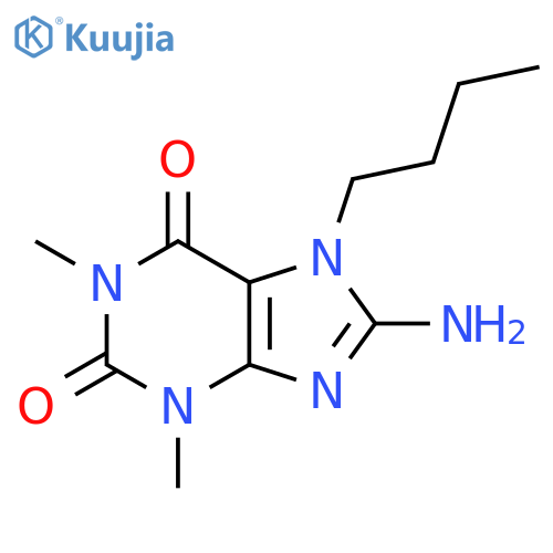 8-Amino-7-butyl-1,3-dimethylxanthine structure
