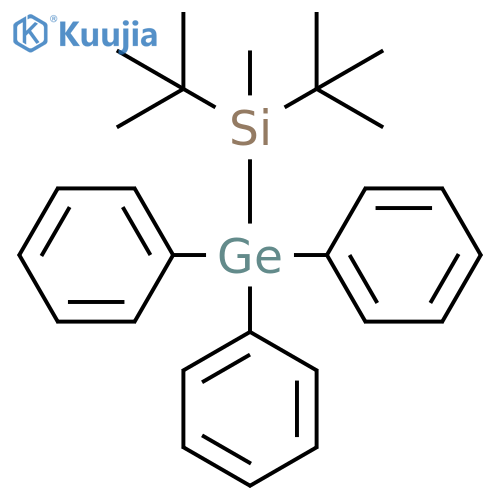 Silane, bis(1,1-dimethylethyl)methyl(triphenylgermyl)- structure