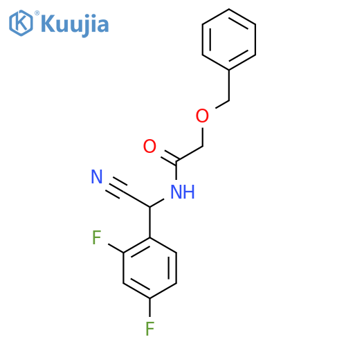2-(benzyloxy)-N-cyano(2,4-difluorophenyl)methylacetamide structure