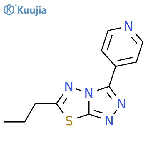 1,2,4-Triazolo[3,4-b][1,3,4]thiadiazole, 6-propyl-3-(4-pyridinyl)- structure