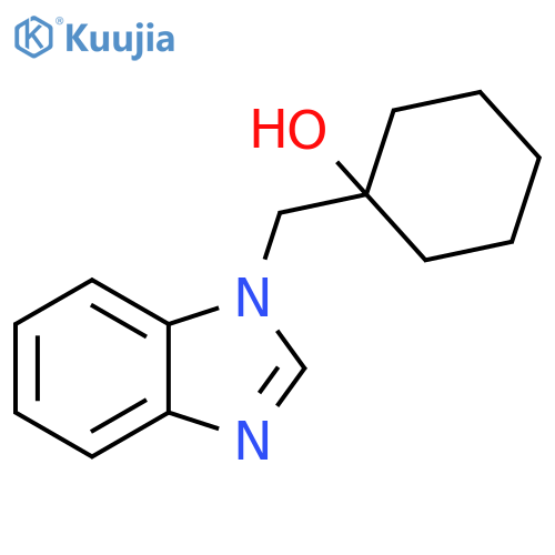 1-(1H-1,3-benzodiazol-1-yl)methylcyclohexan-1-ol structure