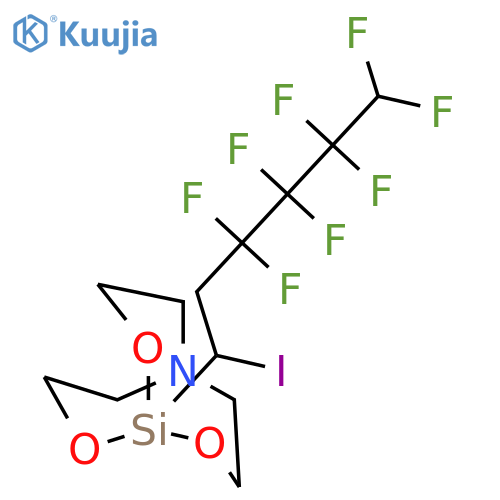 2,8,9-Trioxa-5-aza-1-silabicyclo[3.3.3]undecane,1-(3,3,4,4,5,5,6,6-octafluoro-1-iodohexyl)- structure
