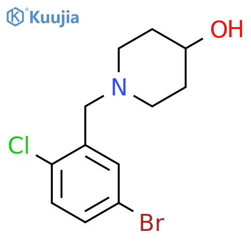 1-(5-Bromo-2-chlorobenzyl)piperidin-4-ol structure
