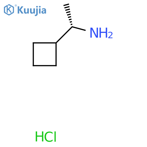 (1S)-1-cyclobutylethan-1-amine hydrochloride structure