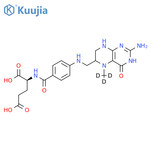5-(Methyl-d3)tetrahydrofolic Acid (Mixture of Diastereomers) structure