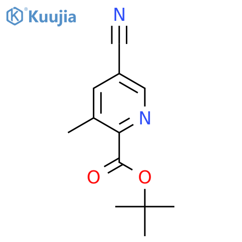 5-Cyano-3-methyl-pyridine-2-carboxylic acid tert-butyl ester structure