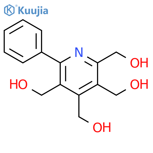 2,3,4,5-Pyridinetetramethanol, 6-phenyl- structure