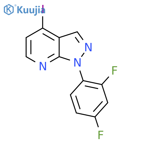 1-(2,4-Difluorophenyl)-4-iodo-1H-pyrazolo[3,4-B]pyridine structure