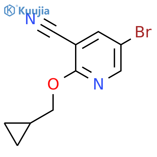 5-Bromo-2-(cyclopropylmethoxy)pyridine-3-carbonitrile structure
