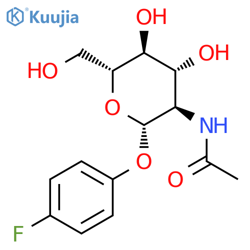 4-Fluorophenyl 2-acetamido-2-deoxy-b-D-glucopyranoside structure