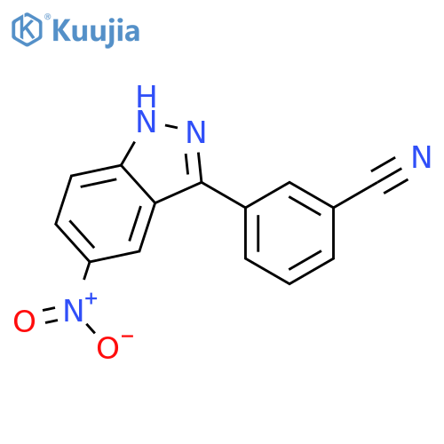 3-(5-Nitro-1H-indazol-3-yl)benzonitrile structure