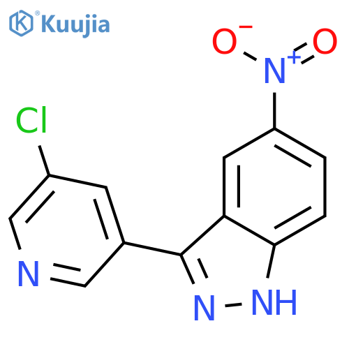 3-(5-Chloropyridin-3-yl)-5-nitro-1H-indazole structure