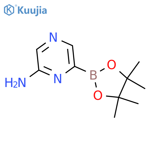 5-AMINOPYRAZINE-3-BORONIC ACID PINACOL ESTER structure