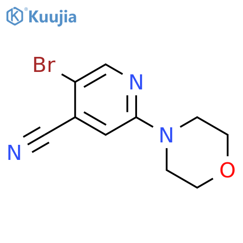 5-Bromo-2-morpholinoisonicotinonitrile structure
