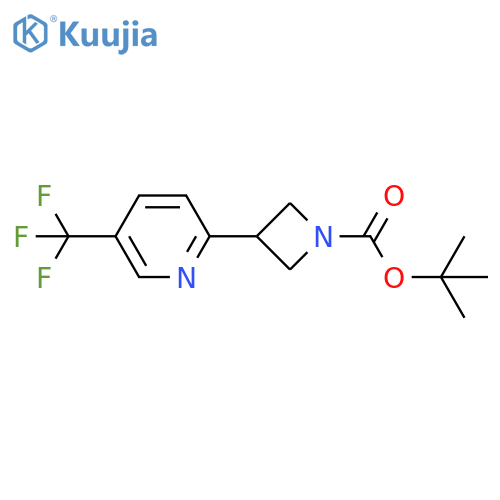 tert-Butyl 3-(5-(trifluoromethyl)pyridin-2-yl)azetidine-1-carboxylate structure
