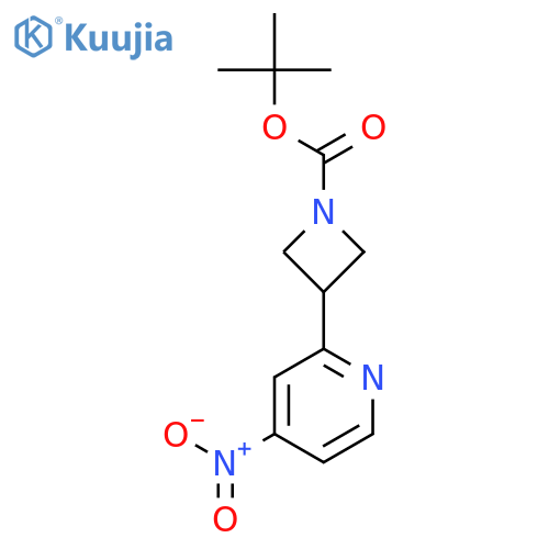 tert-Butyl 3-(4-nitropyridin-2-yl)azetidine-1-carboxylate structure
