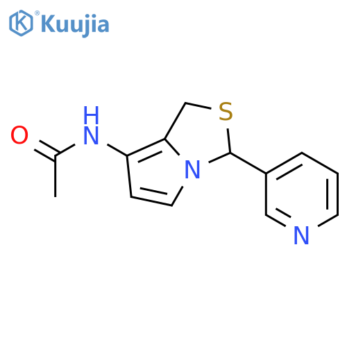 Acetamide, N-[3-(3-pyridinyl)-1H,3H-pyrrolo[1,2-c]thiazol-7-yl]- structure