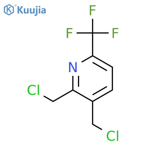 2,3-Bis(chloromethyl)-6-(trifluoromethyl)pyridine structure
