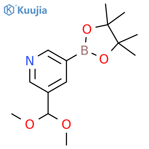 3-(Dimethoxymethyl)-5-(4,4,5,5-tetramethyl-1,3,2-dioxaborolan-2-yl)pyridine structure